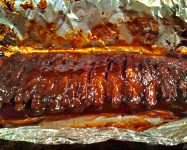 Janine's Sweet Baby Ray's Baby Back Ribs, Cooked & Ready to Eat!