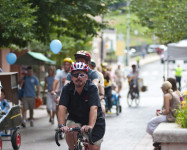 Kurt Riding in the Dandy Bicycle Parade