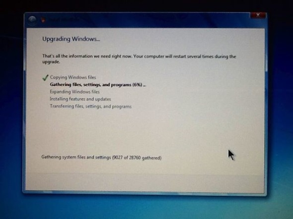 Upgrading Windows