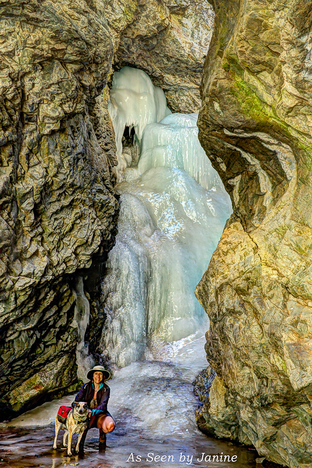Zapata Falls Frozen Ice Sculpture - San Luis Valley - Colorado