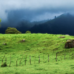 Storm Clouds Over Mountain Pasture on Road to Volcan